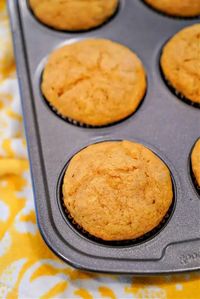 This 4 ingredient cake mix pumpkin banana muffins or bread recipe is so easy to make! Tastes like homemade, fluffy, moist breakfast or dessert.