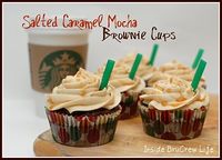 salted caramel mocha brownie cups.  