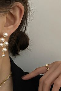 Antoinette Elegant Pearl Ear Jacket Earrings – MyBodiArt