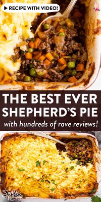 Homemade shepherd's pie is the ultimate comfort food. This simple recipe is made completely from scratch like the traditional, but uses ground beef instead of lamb for a more budget friendly family meal. Filled with healthy vegetables and super comforting flavors, this is the casserole recipe your St. Patrick's Day needs! Easy, filling, healthy and delicious. | #recipes #comfortfood #stpatricksday #casserole #beef #casserolerecipes #familyfriendly #irish #familyrecipes #casseroles