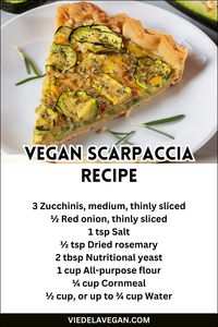 Vegan Scarpaccia Recipe: Traditional Tuscan Fare Reimagined