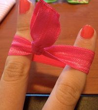 These are the best hair ties! They do not leave dents in your hair. Save some money and make your own...easy tutorial and all the supplies are right at your local craft store.