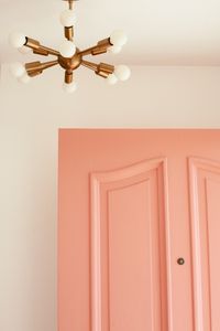 coral pink front door