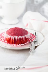 All natural Red velvet cupcake - oh so delicious | With A Spin