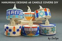 Hanukkah Tea Light Cover Designs DIY Candle Jewish Holiday