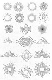 20 Hand drawn Sunburts - Objects - 2