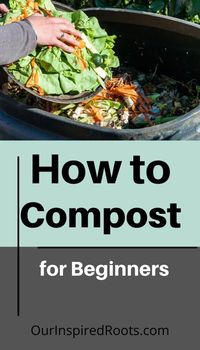 Want to start composting? This guide makes it easy! Turn your kitchen scraps into rich fertilizer. It's easy for beginners to start composting now. #compost