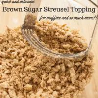 Brown Sugar Streusel {Easy Topping for Desserts} @ Bake It With Love