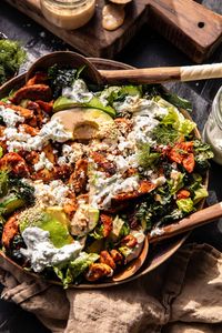 Chicken Tzatziki Avocado Salad.