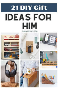 These simple last-minute DIY gifts for him are perfect for any occasion! He will love these ideas and they will not be shoved in a drawer! #diygiftsforhim #diygift #AnikasDIYLife