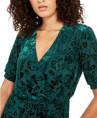 Alfani Velvet Burnout Wrap Top, Created For Macy's & Reviews - Tops - Women - Macy's