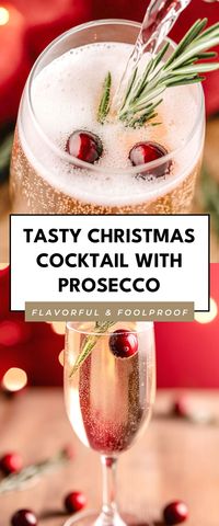 This Tasty Christmas Cocktail with Prosecco is a festive delight that's sure to impress your guests! With its bubbly charm and refreshing flavors, it’s perfect for holiday parties or cozy gatherings with friends and family.