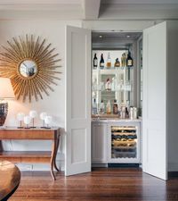 Update one of the owner's closets to be a wet bar.