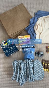 Bachelorette gift bag, last toast on the coast