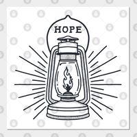 A Lantern of Hope - Illustration of a lantern with a shining hope on it. Hope is a picture of our desires and goals that is depicted in a light like a lantern illustration printed on a t-shirt. Lantern logo lantern mask lantern illustration artwork. -- Choose from our vast selection of art prints and posters to match with your desired size to make the perfect print or poster. Pick your favorite: Movies, TV Shows, Art, and so much more! Available in mini, small, medium, large, and extra-large depending on the design. For men, women, and children. Perfect for decoration.