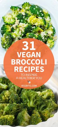 Need ideas and inspiration for awesome plant-based broccoli meals? Check out this roundup of 31 vegan broccoli recipes you need to try!   #healthyveganbroccolirecipes #veganbroccolirecipes #veganbroccolisaladrecipes #vegandietrecipes