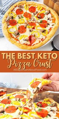 This easy Fathead Dough recipe makes the best keto pizza crust. It's chewy and tender, just like the real thing. And it holds up to all of your favorite toppings!