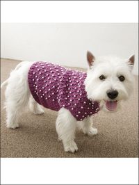 Beaded Dog Sweater / crochet Pattern