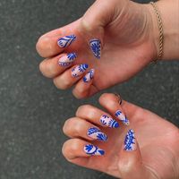 Top 35+ Blue Acrylic Nail Designs You Need To Try Now!