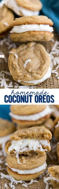 Homemade Coconut Oreos - Crazy for Crust