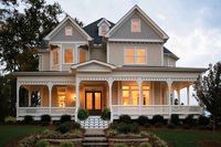 Victorian house plan 410-104. This floor plan design is 2772 sq ft and features 4 bedrooms and 3.5 bathrooms.