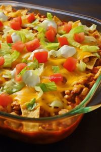 Walking Taco Casserole - Delicious Dinner