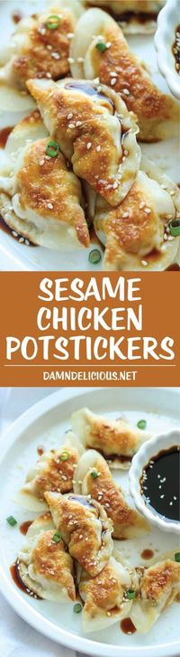 Sesame Chicken Potstickers Recipe