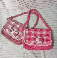 ~Handmade crochet purse bags ~Approx H15cm x L18cm x W4cm