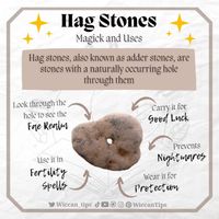 Witch & Wiccan | Lidia Pradas on Instagram: “Have you found hag stones? They also have other names like witch's tones or adder stones. This type of stone appears in the folklore of…”