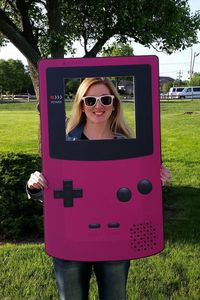 Game Boy Color Style Photo Prop Video Game Party Prop Pink - Etsy