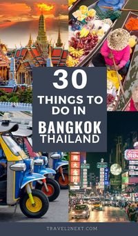 30 amazing things to do in Bangkok. Our handy list of what to do in Bangkok will help you find your way around this buzzing city. #bangkok #thailand #thailandtravel #tuktuk #thai