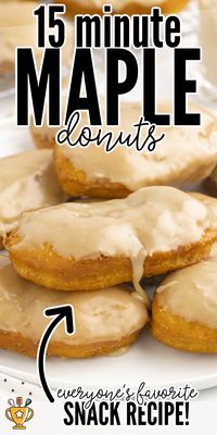 Easy 15-minute maple bars are made with flaky biscuit dough, deep fried to perfection, and then topped with a gooey decadent maple glaze. #EasyMapleBars #MapleDesserts #QuickDesserts #15MinuteRecipes #MapleFlavored #MapleTreats #EasyBaking #DessertIn15Minutes #QuickBakes #MapleLovers #SimpleDesserts #MapleBars #HomemadeDesserts #FastDesserts #SweetTreats #DessertRecipes #QuickAndEasyBaking #BakingInspiration #DessertTime #TastyTreats #Foodie