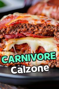 Amazing carnivore friendly calzone recipe! Packed with protein and flavor. If you follow carnivore or keto - then this recipe is for you! Follow me for more amazing recipes and ideas. #Carnivore #CarnivoreDiet #Keto #Calzone #GlutenFree