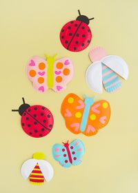 Painted Paper Plate Bugs | Handmade Charlotte