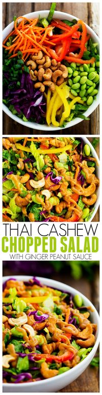 This Thai Cashew Chopped Salad is full of amazing colors and flavors