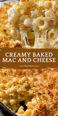 CREAMY BAKED MAC AND CHEESE