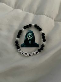 Scream/ghostface bracelet