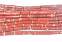 red jasper unique beads - wholesale gemstone beads -  beads for making jewelry -  beads to make jewelry -  drum beads - size14x10mm -15ich