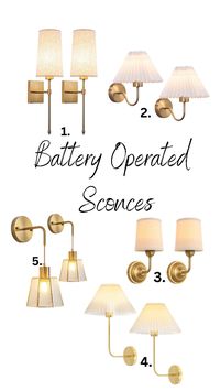 Check out these gorgeous battery operated sconces for the perfect place in your home without having to hardwire.  Come with remotes!