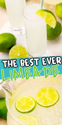 The best limeade recipe ever! The perfect combo of sweet and tart, great summer drink!