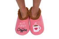 Amazon.com | Snoozies Womens Classic Splitz Applique Slipper Socks | Slippers