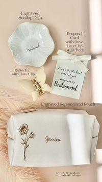 Personalized Bridesmaid Proposal Gift Box for Bridal Party Gift Set for Matron of Honor Proposal Gift Box for Flower Girl Proposal Gift Set - Etsy