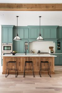 Green Kitchen Cabinets | Centsational Style