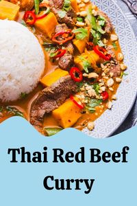 Spice up your dinner with our Thai Red Beef Curry recipe. It’s a symphony of flavors, featuring tender beef and a rich, aromatic sauce!