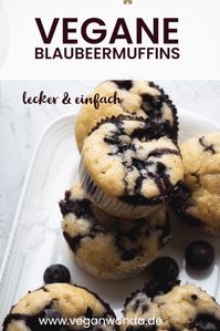 Vegane Blaubeermuffins | lecker & einfach