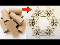 Quick and Easy Wall Decor / Toilet Paper Roll Craft Ideas / Best Out Of Waste - YouTube