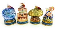 Walt Disney World 50th Anniversary Set 4x Parks Christopher Radko Ornament | eBay