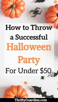 Throw a memorable Halloween party without breaking the bank - 10 ideas on how to host a Halloween party on a budget. Frugal Halloween party ideas - how to throw a Halloween party on a budget. Save money with DIY decor, punny costume ideas, family costumes, easy Halloween food ideas. Party ideas on a budget.