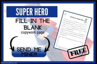 Free Super Hero Mad Lib Printable 2