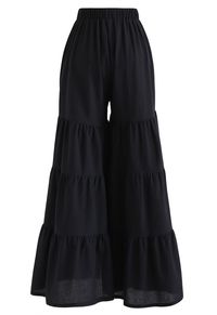 Sunny Days Wide-Leg Pants in Black - Retro, Indie and Unique Fashion